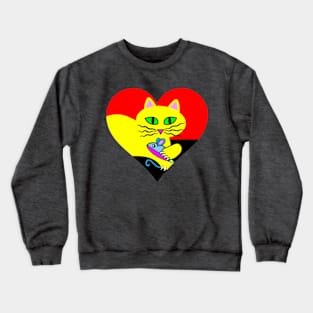 Cat Valentine Heart Crewneck Sweatshirt